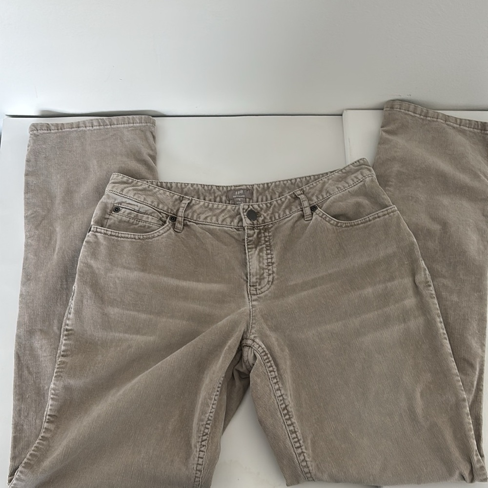 J.Jill Boyfriend Pants 6 Stretch Corduroy Quiet Luxury Preppy Casual Cabincore - Picture 13 of 14